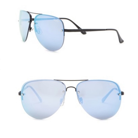 Quay Australia Accessories - Quay 55mm Muse Purple/Blk Aviator Sunglasses